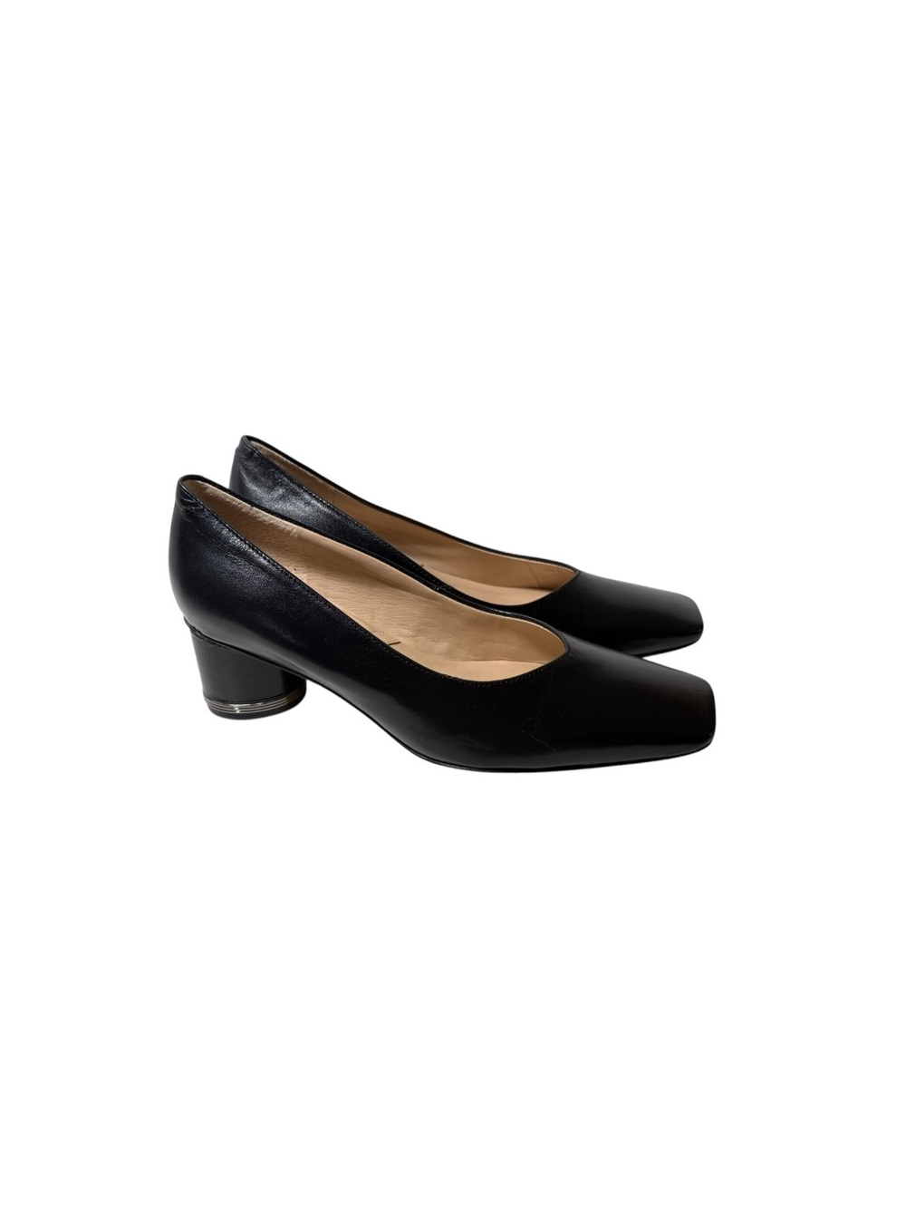 Franco Sarto Pisa Pump black leather women’s 7.5
